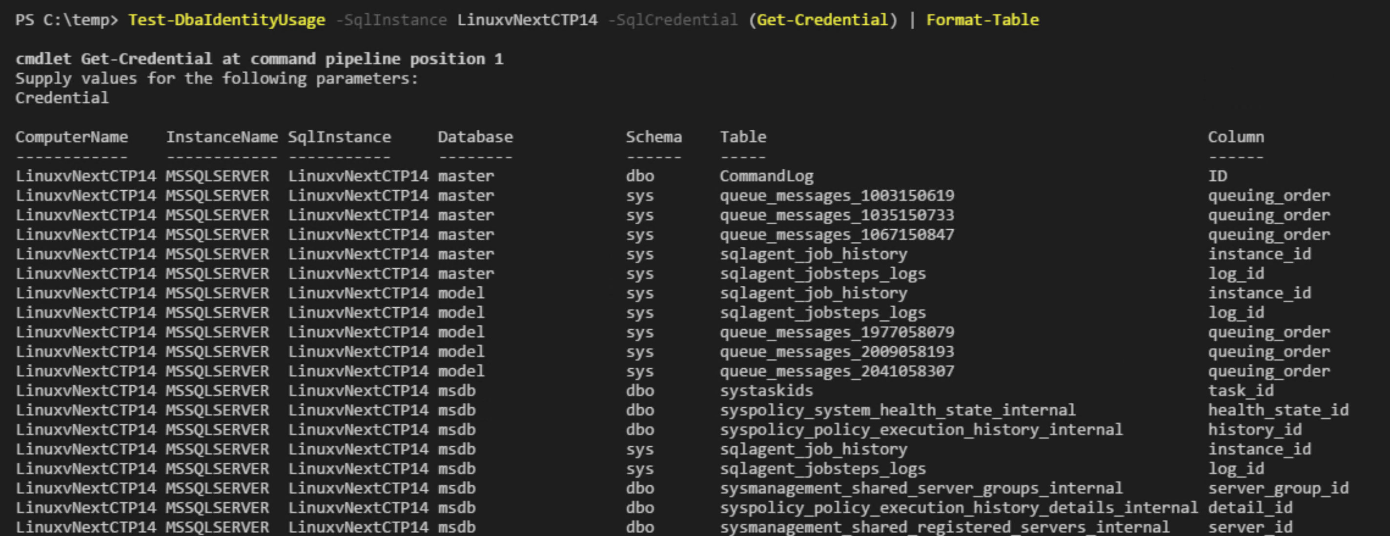 Identity Column Usage In Sql Server